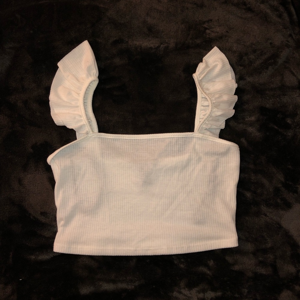 White crop top